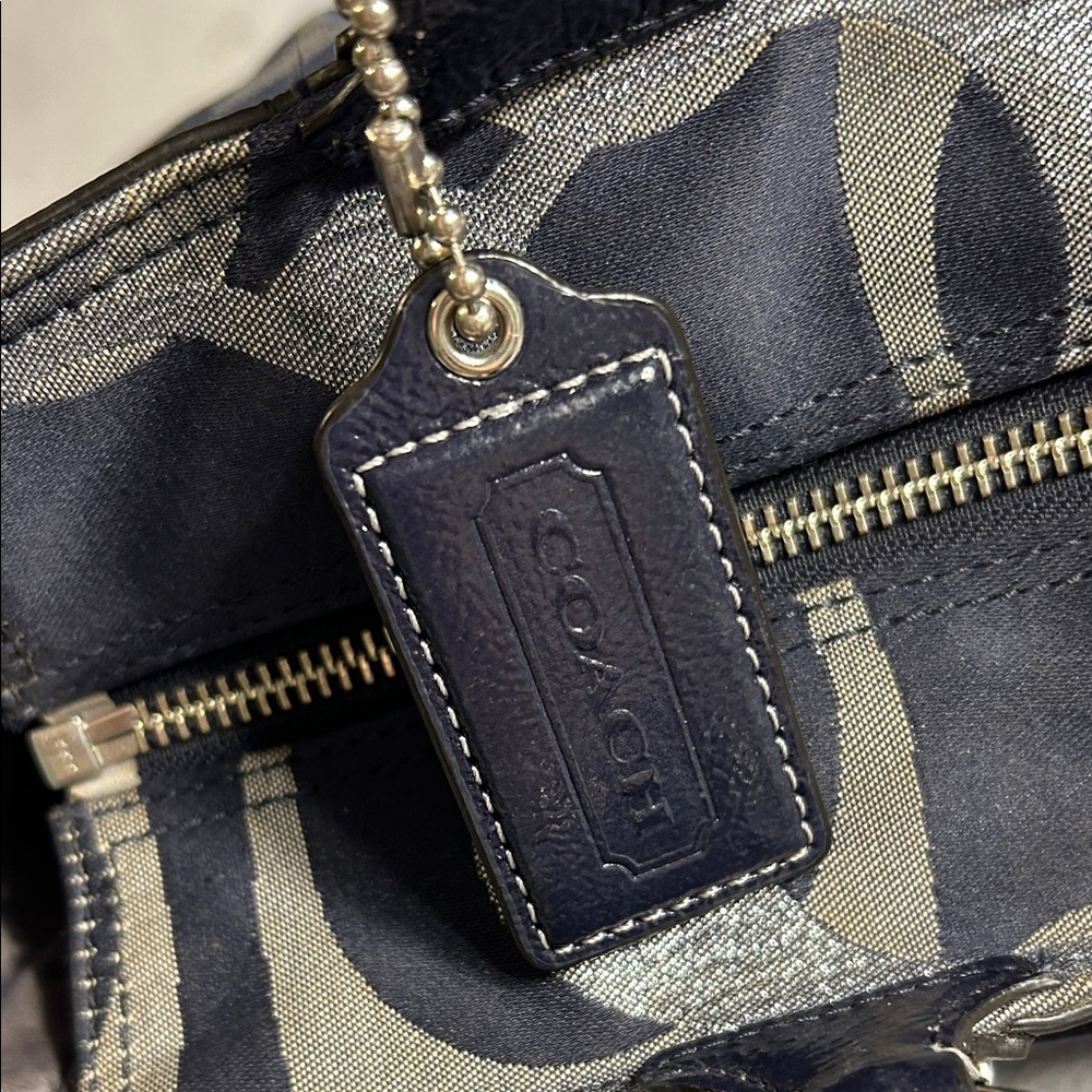 Coach D1260-F19664 Blue and Gray Tote Bag - Picture 7 of 12